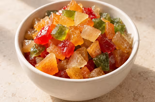 Fruta confitada