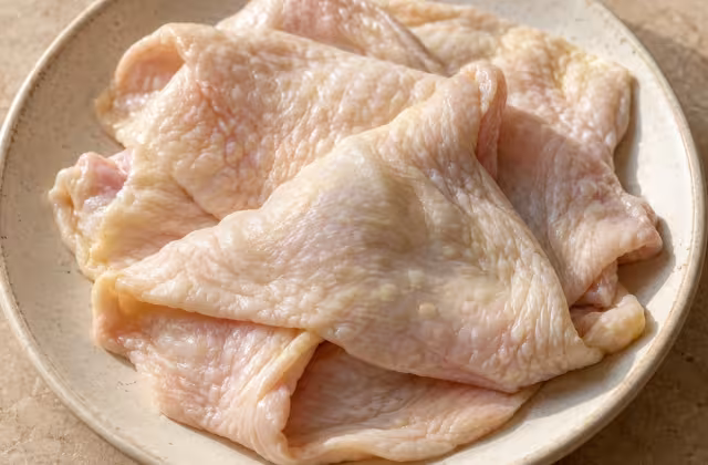 Piel de pollo como ingrediente de cocina