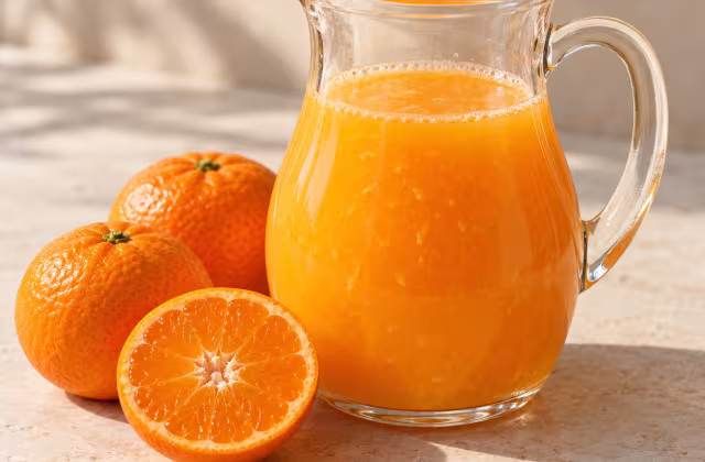 Tangerine juice for cooking