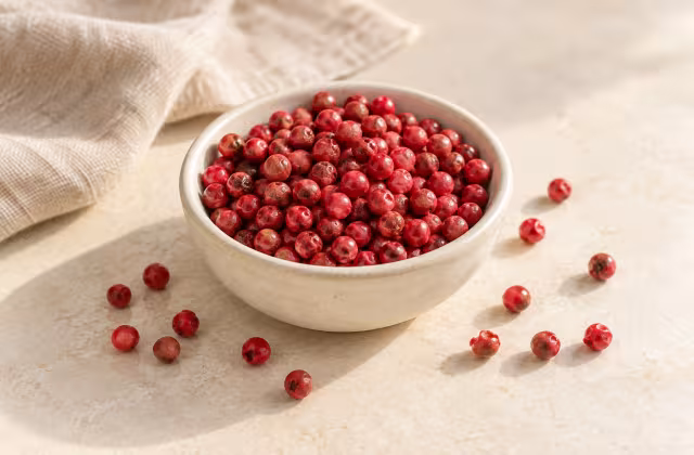 Pimienta rosa para cocinar