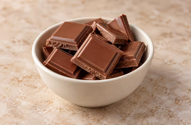 Chocolate con leche como ingrediente