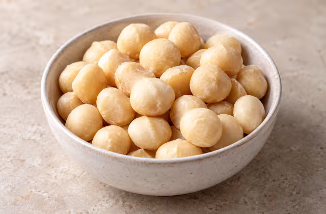 Nueces de macadamia como ingrediente