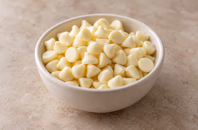 Pepitas blancas de vainilla como ingrediente