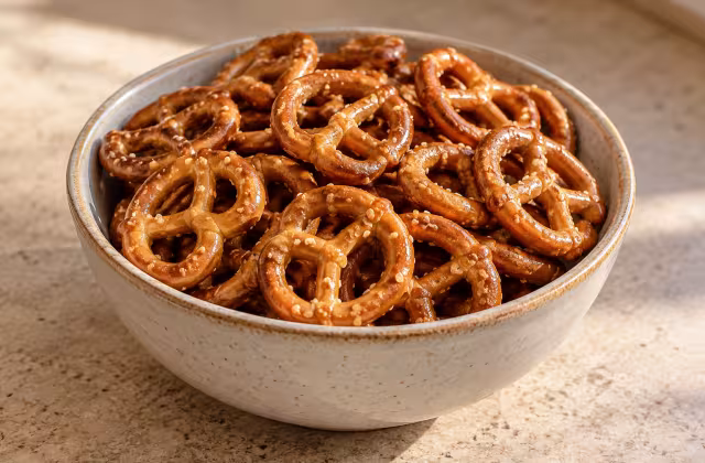 Pretzels salados como ingrediente
