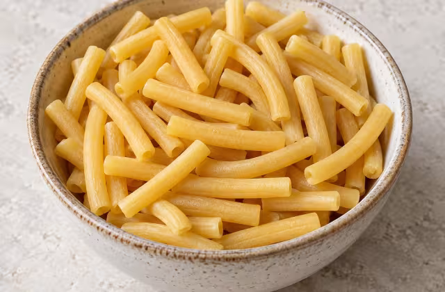 Fideos gruesos, detalle del ingrediente