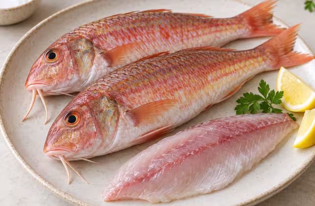 Red mullet, ingredient before cooking