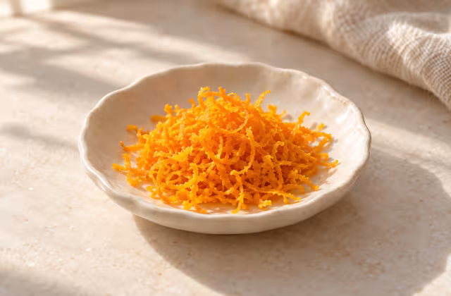 Orange zest for cooking
