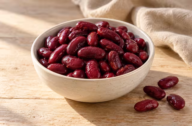 Judías rojas cocidas como ingrediente
