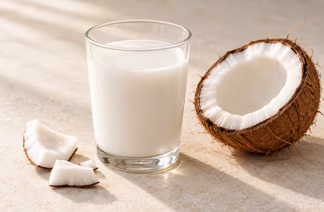 Bebida de coco como ingrediente