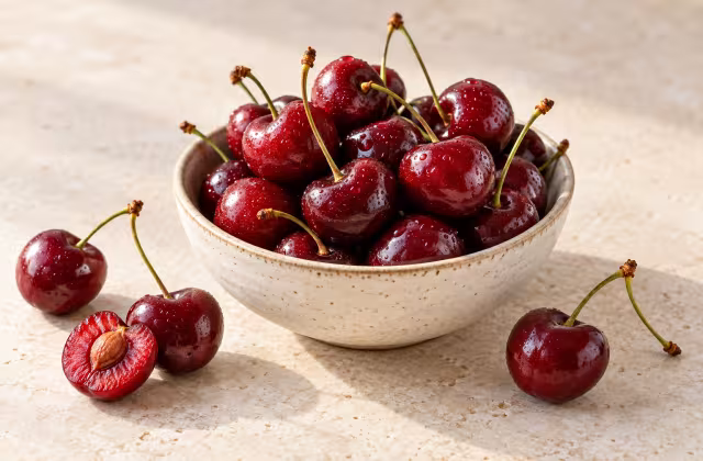 Cerezas como ingrediente