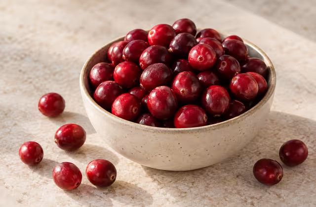 Arándanos rojos frescos para cocinar