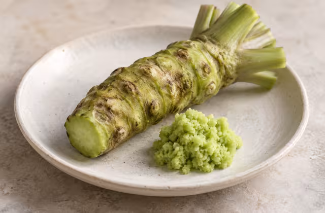 Wasabi sobre una superficie de cocina, sin envase