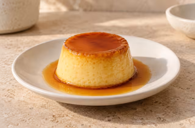 Egg flan as a cooking ingredient