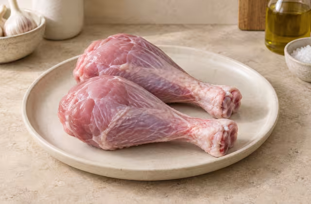 Muslos de pavo sin piel como ingrediente