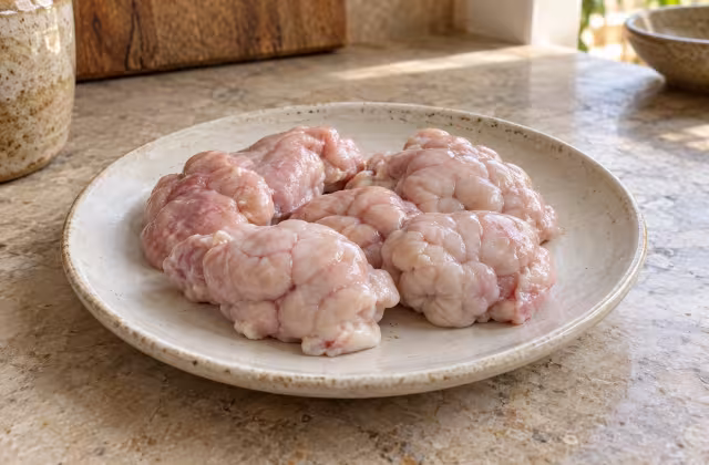Mollejas de cordero como ingrediente