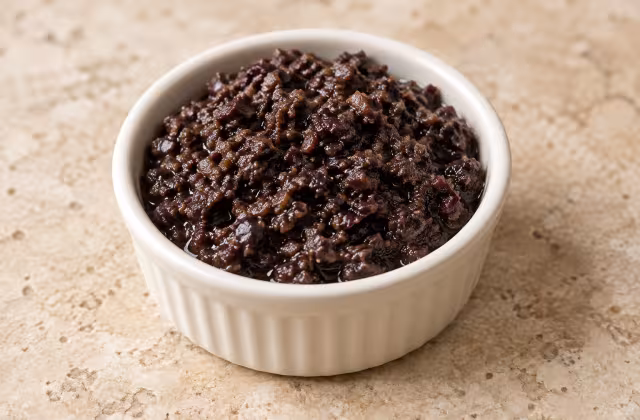 Tapenade de aceitunas negras como ingrediente