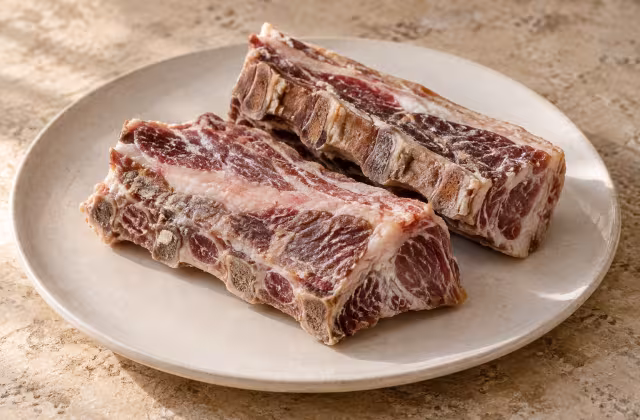 Hueso de espinazo de cerdo salado como ingrediente