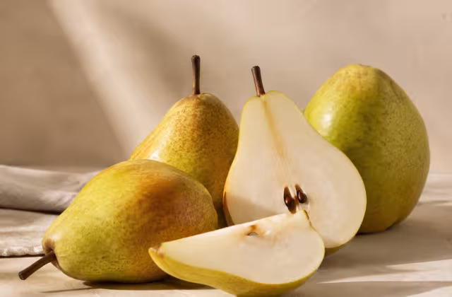 A juicy sweet fruit whose texture changes with ripeness.