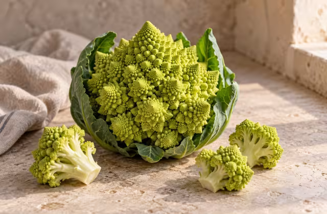 Fresh Romanesco, ingredient detail