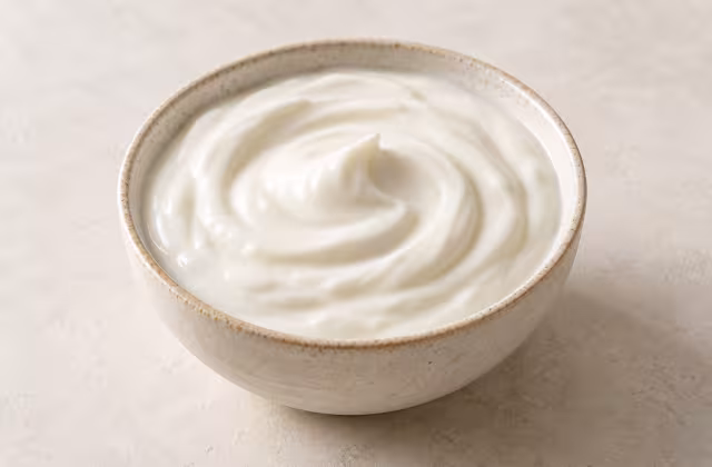 Plain soya yoghurt as a cooking ingredient