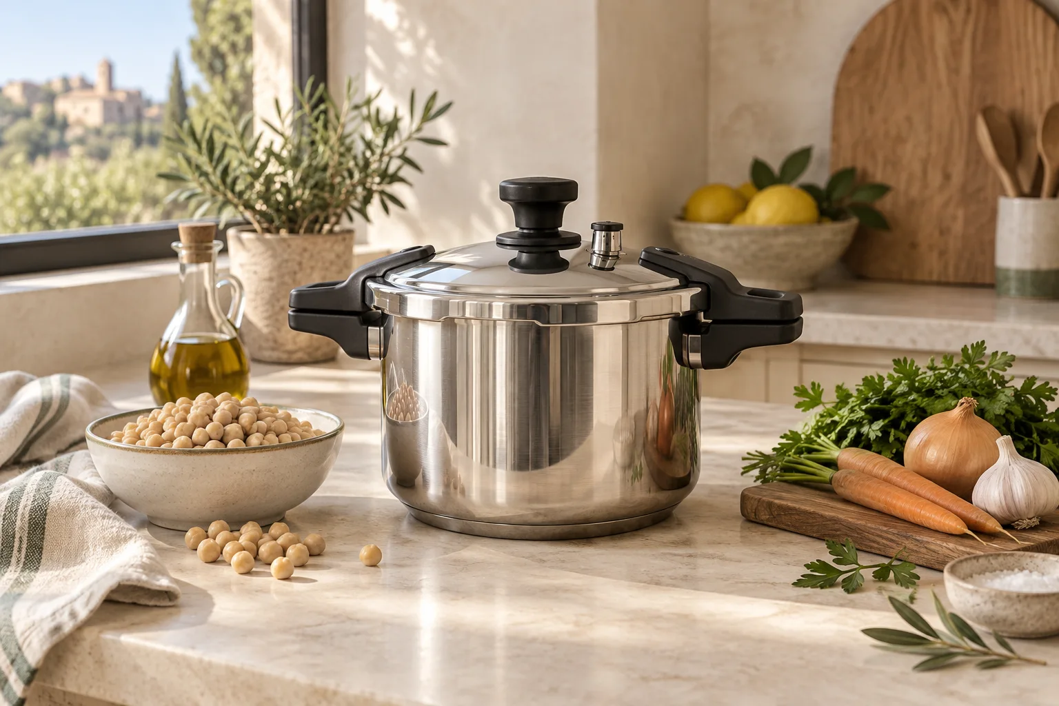Imagen ilustrativa de cocina: Ollas